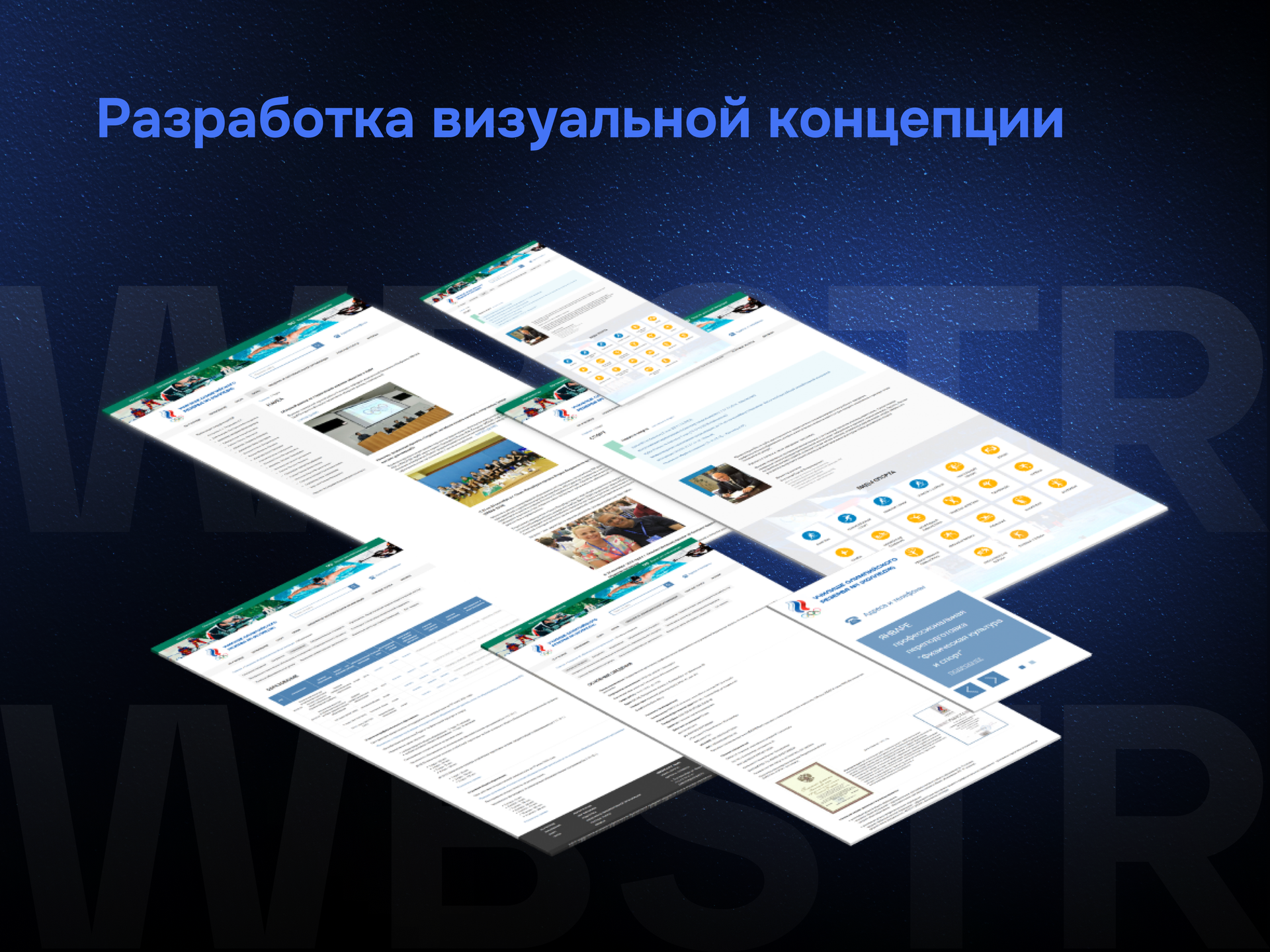 Разработка визуальной концепции для проекта «Училище олимпийского резерва»